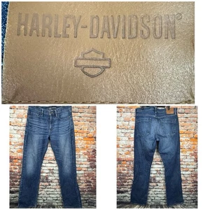 Harley-Davidson Bootcut Jeans Dark Indigo 34"x 36" - Picture 1 of 12
