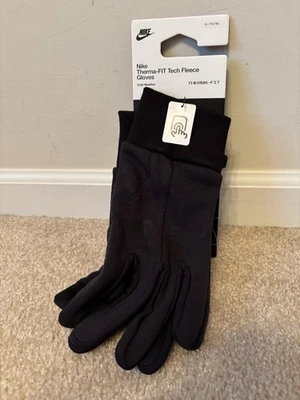 Nike Therma FIT Tech Fleece Gloves Men’s XL Black - image 1 of 4