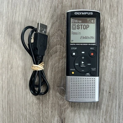 Olympus Digital Voice Recorder VN-8100PC w/ USB Cable Handheld Tested Working - Image 1 of 4