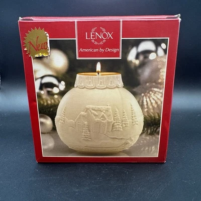 Lenox Ornamental Glow Winter Wonderland Votivo/Tealight Soporte NUEVO Caja Original Foto 1 de 4