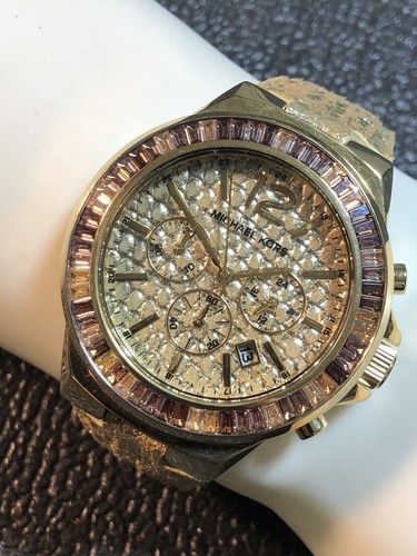 Orologio Michael Kors Donna Cronografo Tono Oro Orologio Donna MK 2304 Nuovo Bat