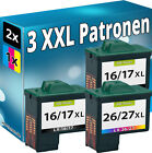 TINTE PATRONEN REFILL für LEXMARK 17+27 X1180 X1185 X1190 X1250 X1270 X1290