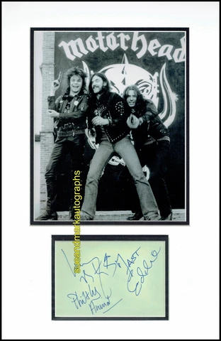 Motorhead Ace Of Spades, The Game, Bomber, Autograph Signed UACC RD 96 Cover
