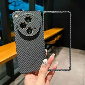 Fr OnePlus Open / OPPO Find N3 Fiber Case Carbon Pattern Hard PC Ultra Thin Case - Picture 1 of 2