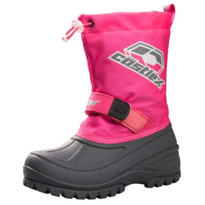 Botas de moto de nieve Castle X Element para niños/jóvenes - rosa intenso/gris Foto 1 de 3
