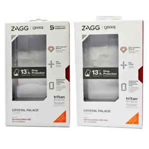 Case For Samsung Galaxy S22 or S22 Ultra Crystal Palace Clear Cover ZAGG Gea4 - Picture 1 of 18