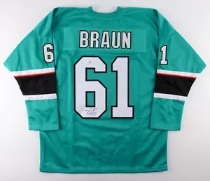 Justin Braun Signed Sharks Jersey (Beckett COA) Playing career 2009–present - Picture 1 of 5