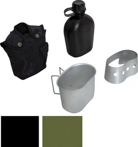 Rothco 4 Piece Canteen Kit Canteen, Cover, Aluminum Cup & Stove Stand Camping - Picture 1 of 3