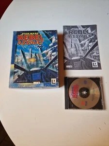 STAR WARS REBEL ASSAULT PC CD-ROM BIG BOX 1993 ITALIANO CTO LUCASARTS OTTIMO - Foto 1 di 2