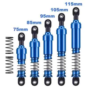 Blue 4PCS 75-115mm Big Bore Shocks Oil Filled For TRX4 LCG SCX10 RC Crawler Car - Picture 1 of 12