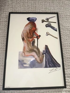 Salvador Dali 1964 The Flatterer Color Numbered Lithograph Print 68/400 - Bild 1 von 10