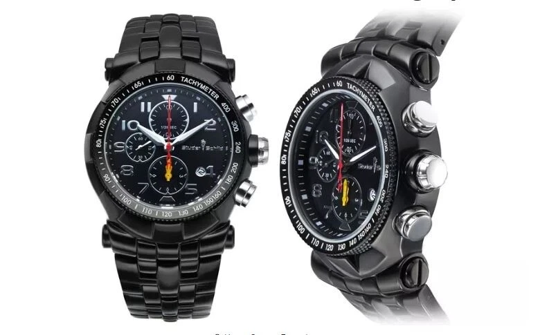 Breda 8184-D Men's Watch Genuine Leather Brown Band For Parts As Is