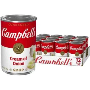Campbell's Condensed Cream of Onion Soup, 10.5 oz Can Ounce (Pack 12) - Picture 1 of 9