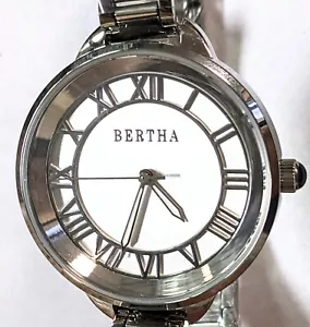 Bertha Ladies Watch Sunray Dial Steel Bracelet Full Warranty - Picture 1 of 3