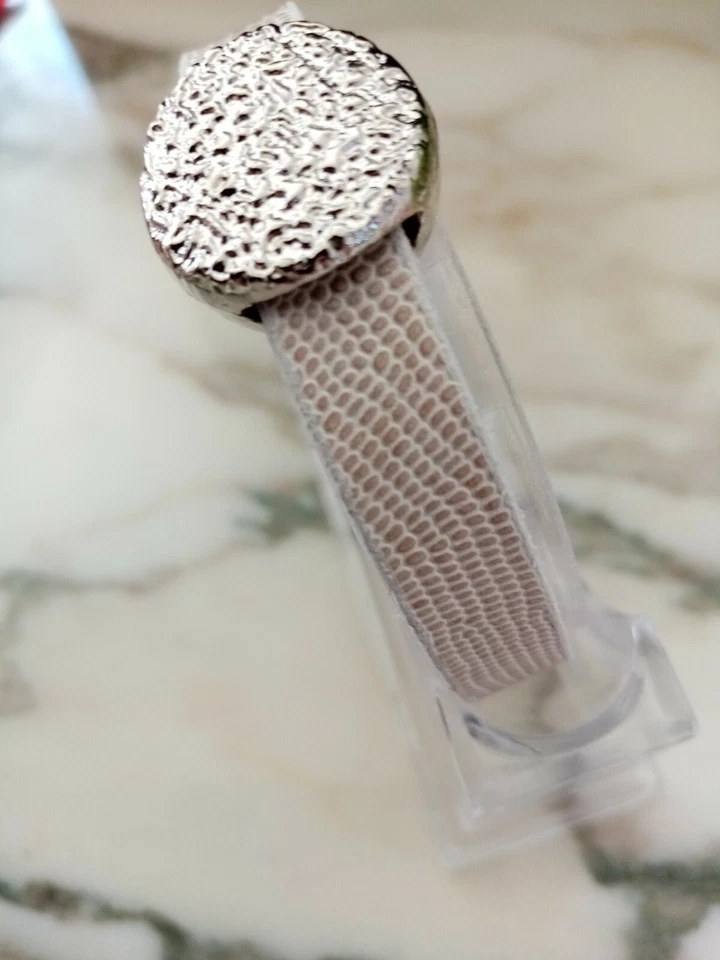 Schmuck Armband Nappaleder Krokko Struktur beige mit edler Slider Perle 18 cm - Bild 1 von 4