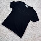 T-shirt GUCCI homme à manches courtes en coton noir logo central du Japon