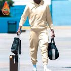 Men's Tracksuit Brushed Hoodie Track Suit Pocket 2pcs Set Men Sweatshirt Sports