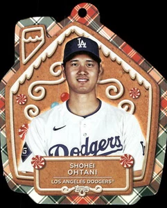 2024 Topps Holiday SHOHEI OHTANI Oversized Did-Cut Ornament #MLBO-7 - Picture 1 of 2