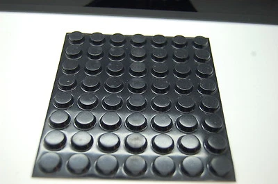 Genuino 3M SJ5012 Bumpon Nero, Paraurti in Gomma Autoadesiva, 12.7mm(l) x 3.6mm - Bild 1 von 2