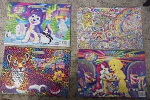 Set of 4 Four Lisa Frank Jumbo Coloring Pads 11" x 13" - Picture 1 of 9