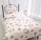 Sanrio Hello Kitty Bed Sheets Set Duvet Cover Fitted Sheet Pillow Case Twin Size
