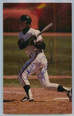 Postal firmada por Chris Speier autografiada de los Gigantes de San Francisco Barry Colla Foto 1 de 2