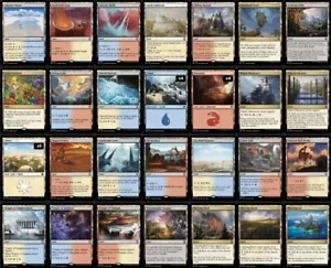 Juego temático Jeskai Commander x38 Lands Magic The Gathering - Bloomburrow - Imagen 1 de 2