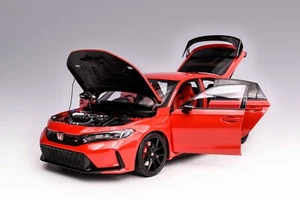 Motorhelix Honda Civic Type R (FL5) Rallye Red + Engine 1/18. M85304 - Picture 1 of 6