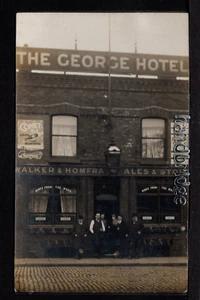 Manchester - The George Hotel, Henry Street - postal fotográfica real - Imagen 1 de 2