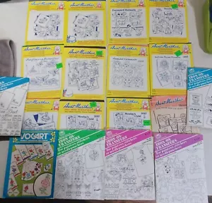 18 Aunt Martha's & Banar Designs Hot Iron Transfers Embroidery Needlepoint - Picture 1 of 4