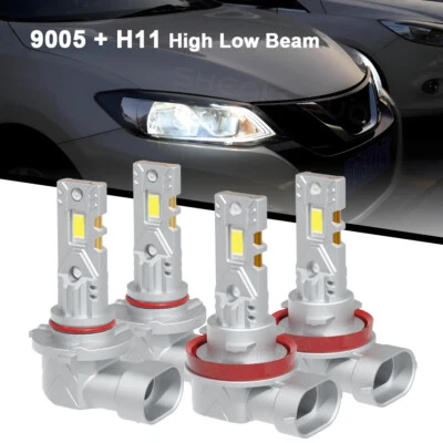 For Toyota Land Cruiser Prado 2010-2018 LED Bulbs Combo Headlight 9005 H11 6000K - Image 1 of 4