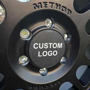 Custom Method Bead Grip/Street Series Wheel Center Caps | Any Logo or Design | - Picture 1 of 8