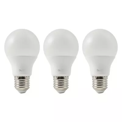 Pack of 3 Diall LED Large Edison Screw (E27) Cool White Light Bulbs 10.5W = 75W - Image 1 of 4