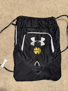 USED TEAM ISSUED NOTRE DAME FOOTBALL UNDER ARMOUR DRAWSTRING BAG - Picture 1 of 3