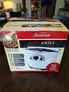 Sunbeam Rocket Grill Indoor with 24 Grilling Pouches  BRAND NEW - Picture 1 of 9