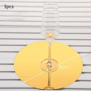 3x 8" Spiegel für Tafelaufsätze für Tische Kreisspiegel Kerzenteller Runder - Bild 1 von 7