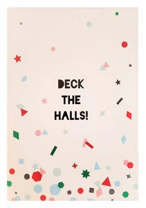 Christmas Greeting Card - Deck The Halls - Picture 1 of 4