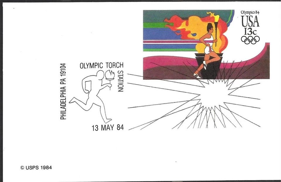 1984 OLYMPIC TORCH STATION Philadelphia PA 13 May 1984 - Image 1 of 1