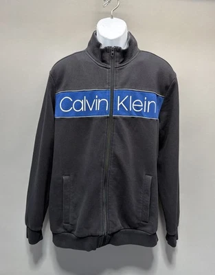 Chaqueta/Sudadera Deportiva Calvin Klein Para Hombre Negra Cremallera Completa Suave Polar Talla XL Foto 1 de 4