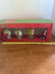 Dr. Seuss/ GRINCH /Drinking Glasses Set Of 4 10 Oz. /NIB - Picture 1 of 12