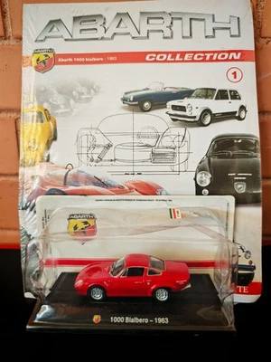 ABARTH COLLECTION 1000 bialbero 1963 CON FASCICOLO HACHETTE SCALA 1:43 ( N.1 ) - Immagine 1 di 4