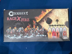 Conquest: Rage x Fire Paint Set, Collab w/ Warcolours, Dweghom Flame Berzerkers - Picture 1 of 2