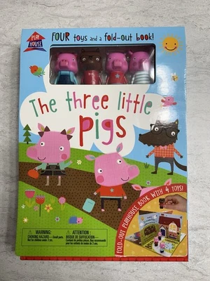 The Three Little Pigs Fold-Out Playhouse (Board-Book) - Image 1 of 4