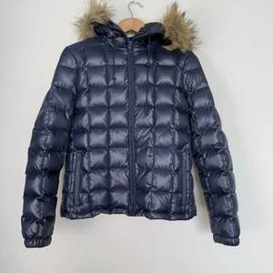 J Crew Short Quilted Puffer Jacket Womens Size Medium Outdoors Classic Down Snow - Picture 1 of 9