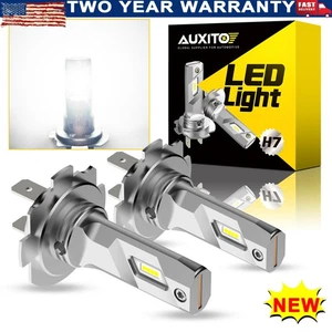 AUXITO H7 Headlight LED 8000LM Bulbs Hi Kit Beam Low Fog Lamps Super Bright USA - Picture 1 of 9