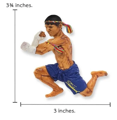 Imán WitnyStore Muay Thai 33/4" Azul Wai Kru - Movimiento Básico Muaythai Boxeo  Foto 1 de 4