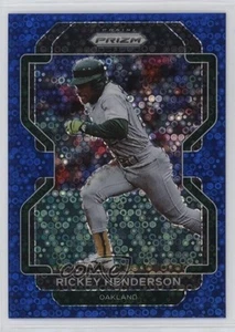Panini Prizm Tier II 2022 Blue Donut Circle/199 Rickey Henderson #157 Salón de la fama - Imagen 1 de 4