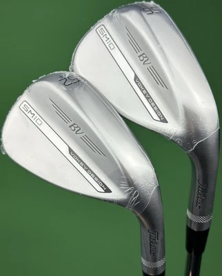 Titleist Vokey SM10 Tour Chrome Wedge Set 52-12*, 56-10* GW, SW Steel RH NEW! - Image 1 of 4