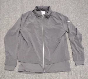 Chaqueta FootJoy para mujer gris medio cremallera completa elástica con capucha golf activo - Imagen 1 de 14