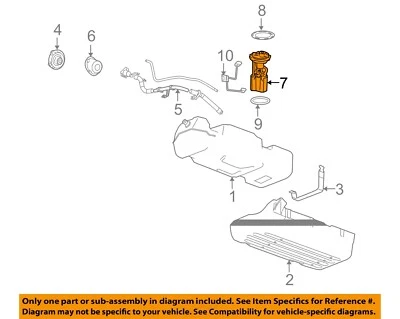 Used Fuel Pump fits: 2005 Hummer H2 Pump Assembly Grade A Foto 1 de 3